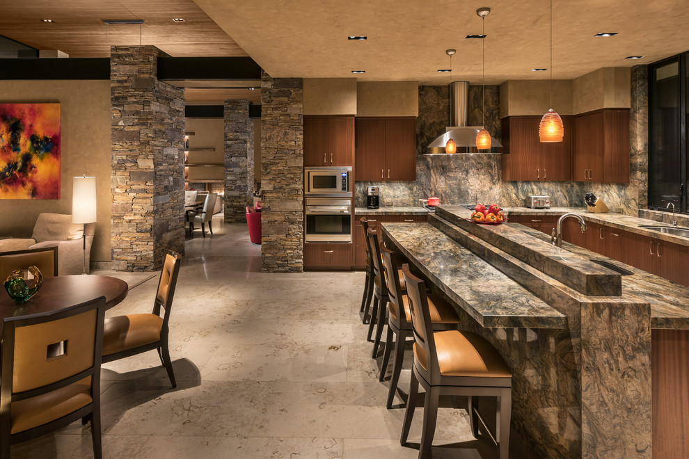 Modern Desert Contemporary Residence Contemporary Kitchen Phoenix