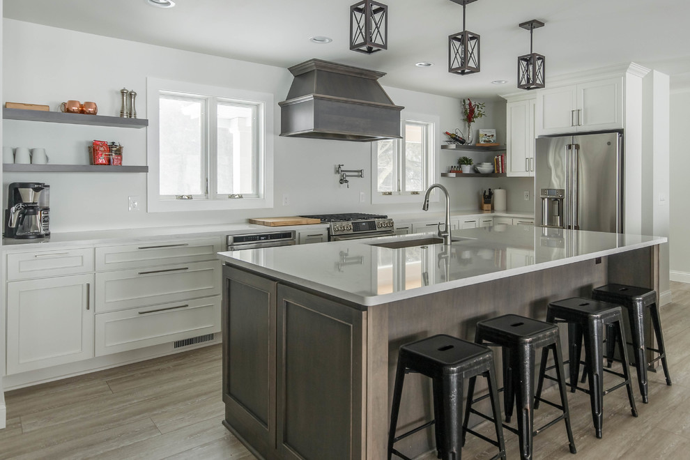 Modern Farmhouse in Brighton, MI - Transitional - Kitchen - Detroit ...