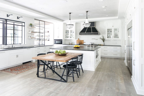 Modern Canadian kitchen with white RTA Cabinets offering style, functionality, and easy maintenance