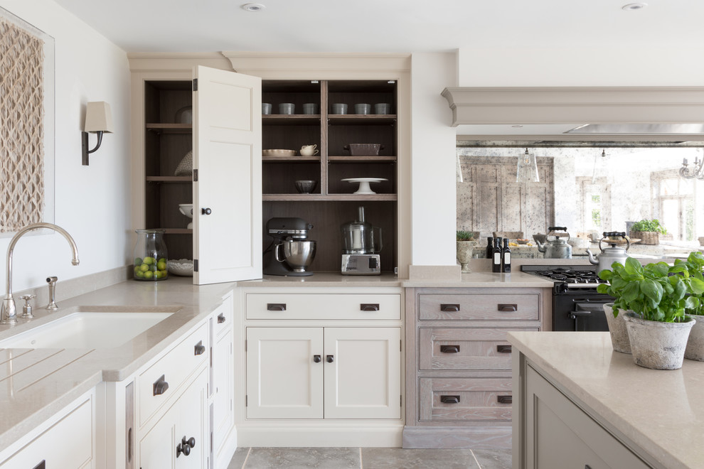 Inspiration for a large traditional kitchen in Sussex.