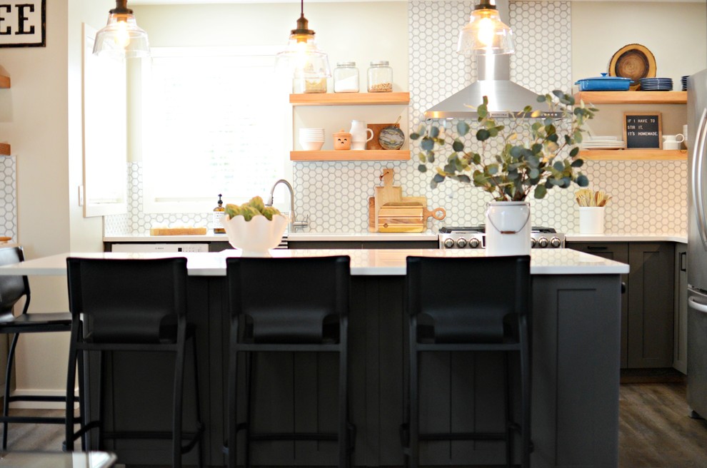 Modern Farmhouse Kitchen Renovation Country Kitchen Calgary by