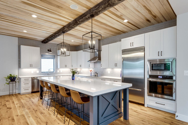 8 Blue Paint Colors to Consider for a Kitchen Island