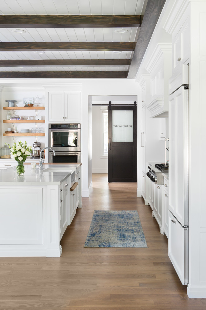 This is an example of a farmhouse kitchen in Salt Lake City.