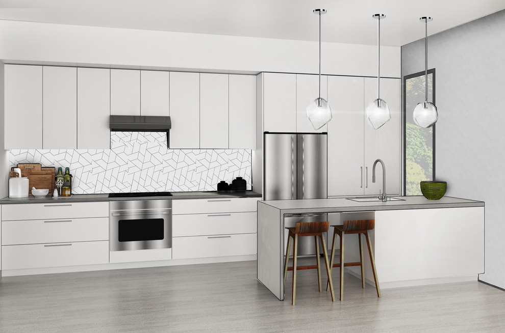 Modern Iconic Kitchen Conceptual Rendering - Modern - Kitchen - Toronto ...