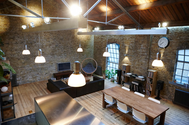 View of 15 Stunning Ways to Create Authentic Industrial Loft Vibes