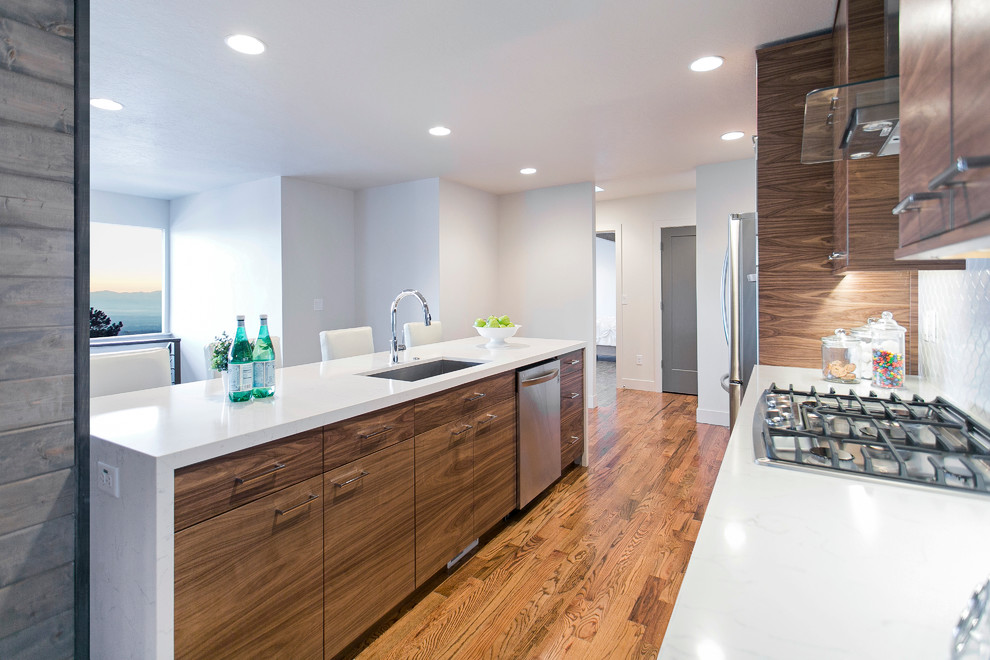 Modern Kitchen and Bath Remodel Wasatch Blvd Modern Kitchen