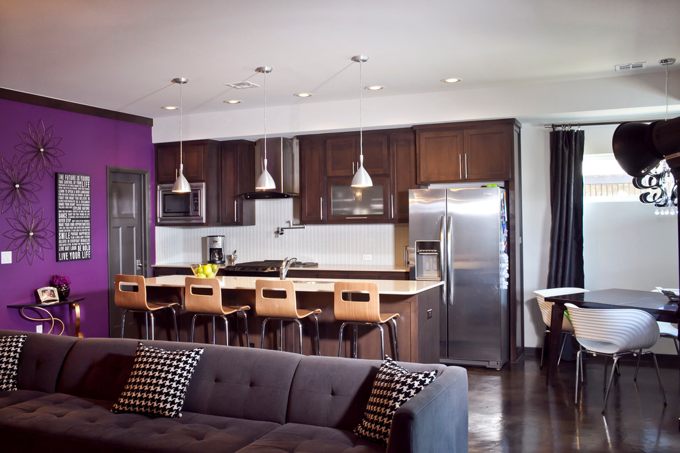Modern Kitchen and Living Room - Contemporary - Kitchen - Oklahoma City -  by CRH Interior Design, LLC | Houzz