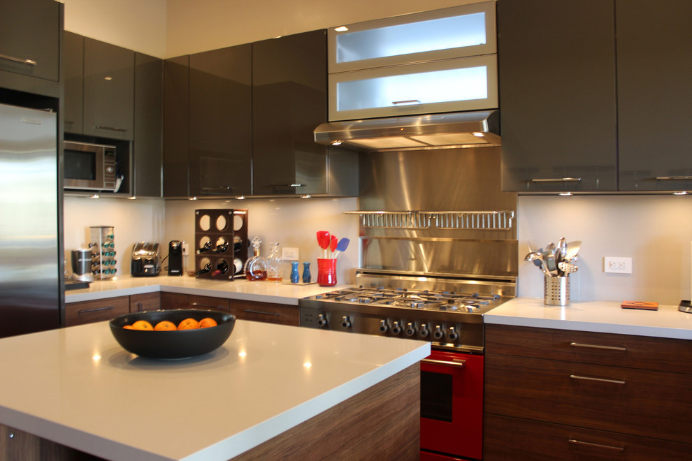 Modern Kitchen in remodeled Victorian house in San Francisco Modern