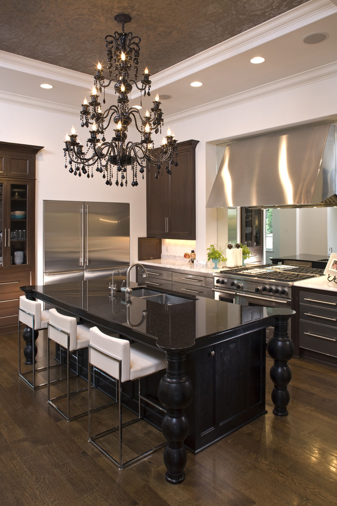 Tuscan kitchen photo in Minneapolis with stainless steel appliances