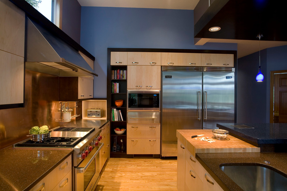 Moderne Küche in Portland