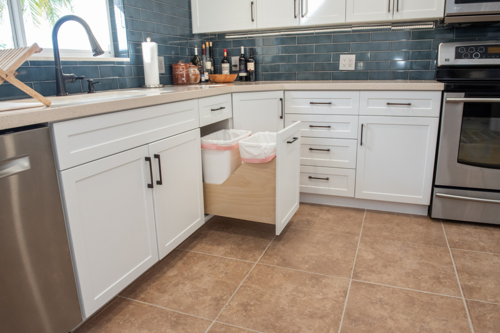 Modern Kitchen Remodel Done in Stratus White SuperMatte ...