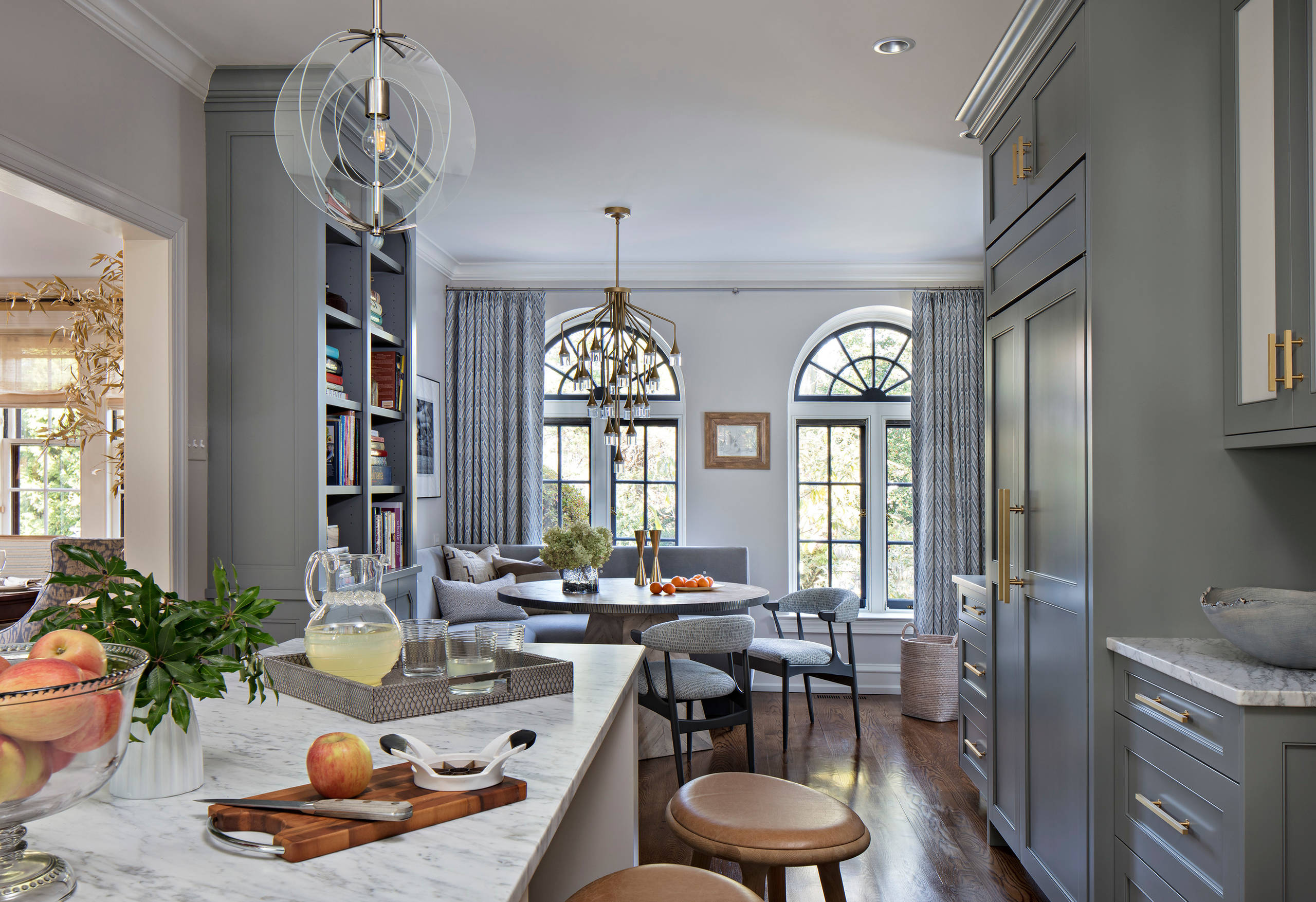 Modern Kitchen Renovation Of 1930 S House Transitional Kitchen Philadelphia By Lisa Stone Design Houzz