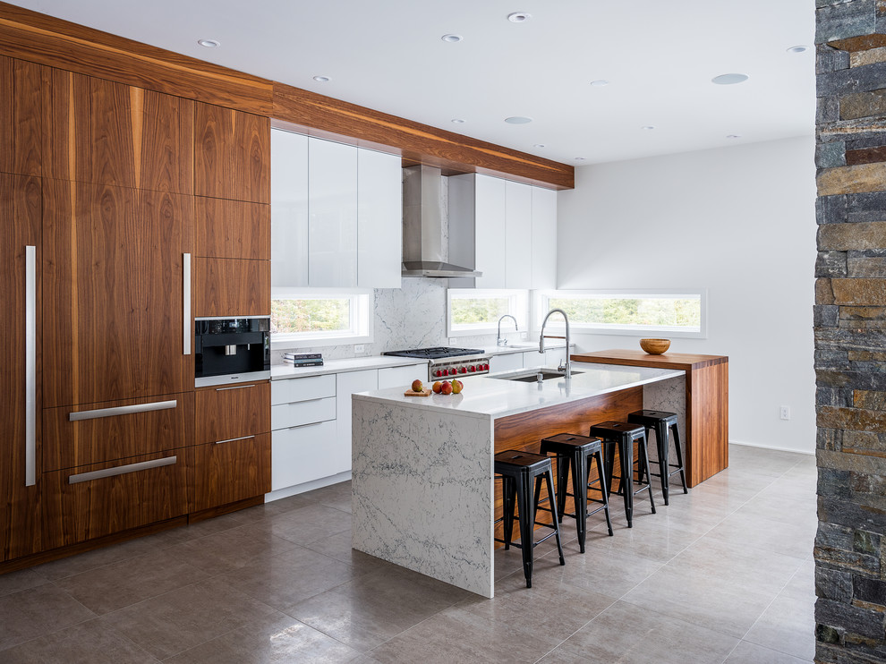 Modern Lake Placid Residence Modern Kitchen Burlington by