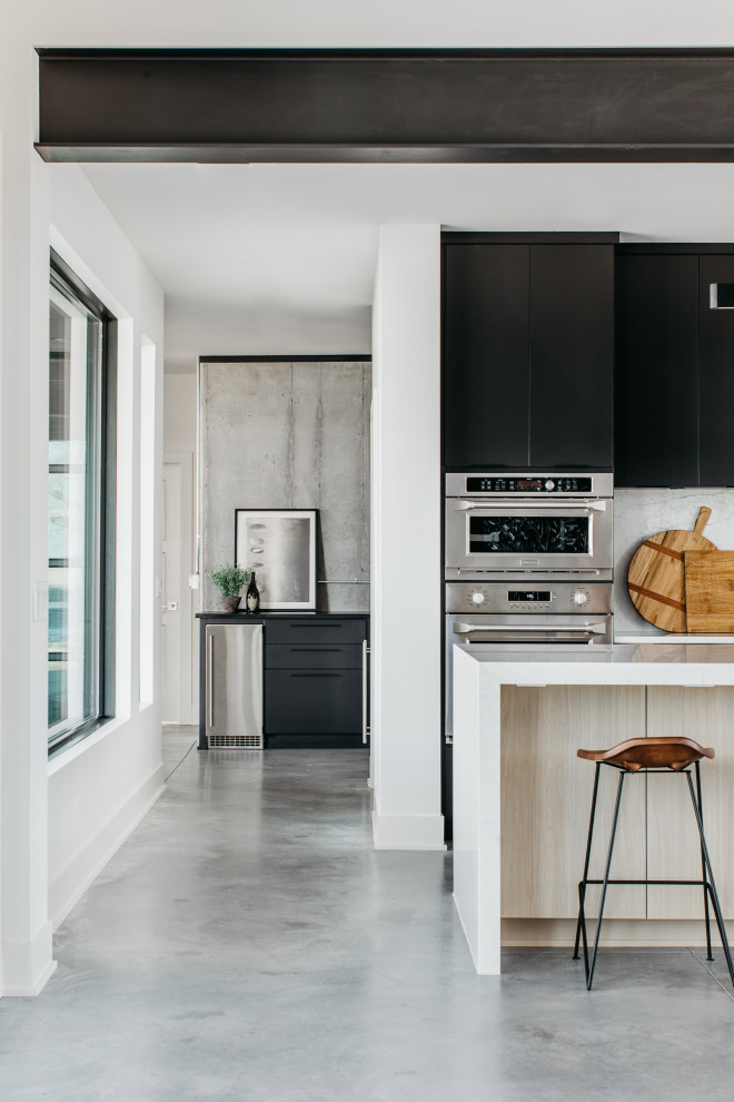 Modern Lakehouse in Ashland Scandinavian Kitchen Omaha by