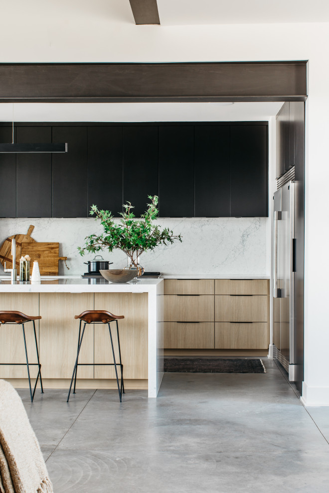 Modern Lakehouse in Ashland Scandinavian Kitchen Omaha by