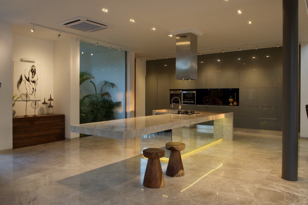Contemporary kitchen in Ahmedabad.