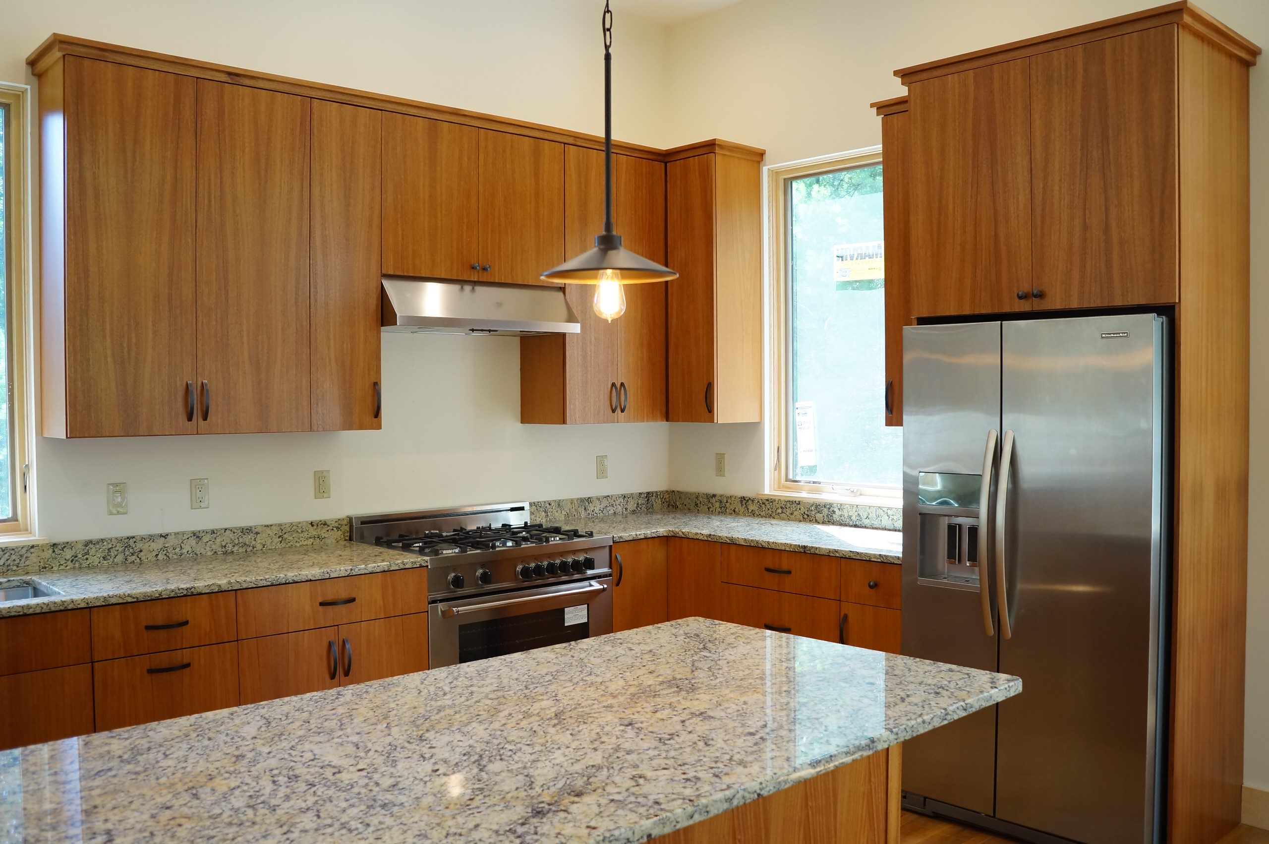 Modern Mahogany Kitchen Craftsman Kitchen Boston By Taylor Made Cabinets Leominster Ma Houzz