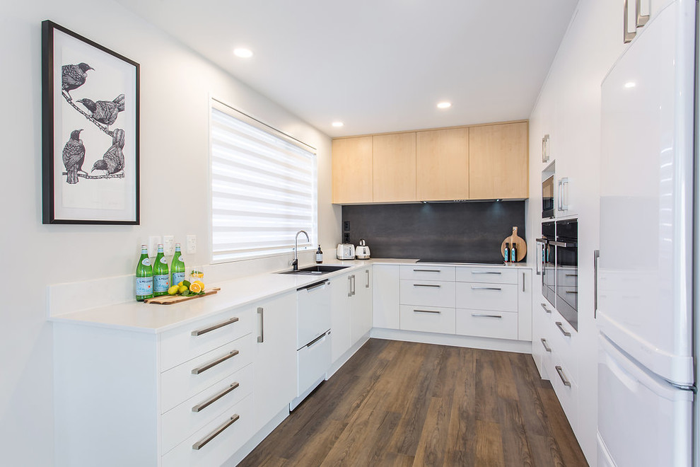 Modern Melamine Kitchen - Modern - Kitchen - Christchurch - by ...