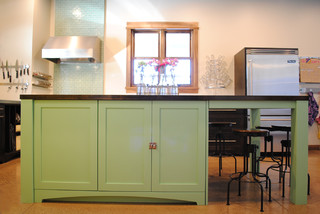 Lively Kitchen Design With Mint Green Touches And Cool Industrial Vibe -  DigsDigs