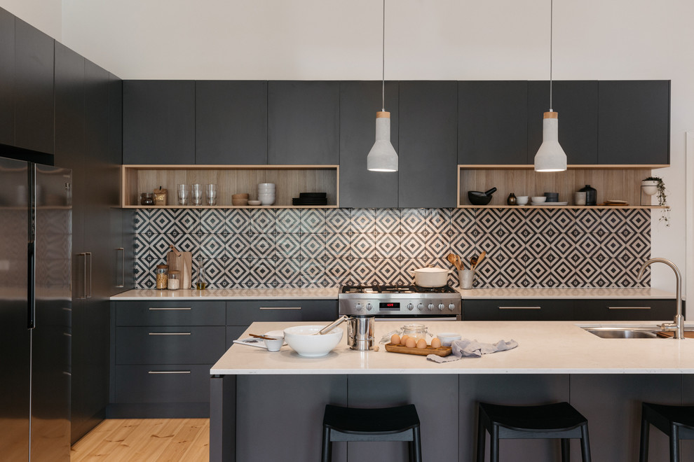 Ispirazione per una cucina minimalista