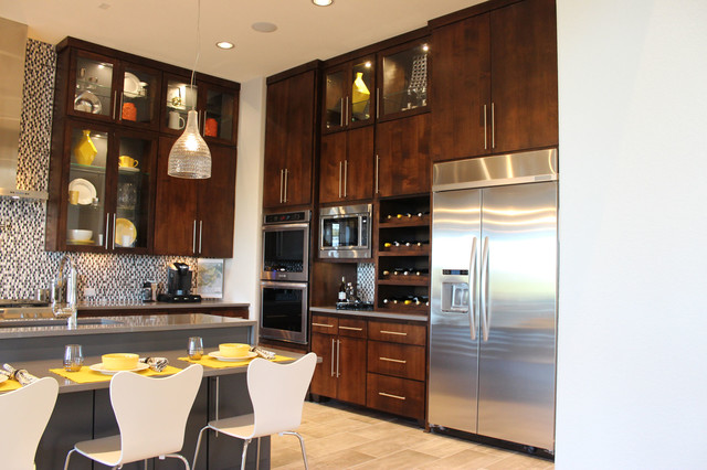 Modern Slab Flat Panel Cabinet Door Kitchen by Burrows Cabinets ...