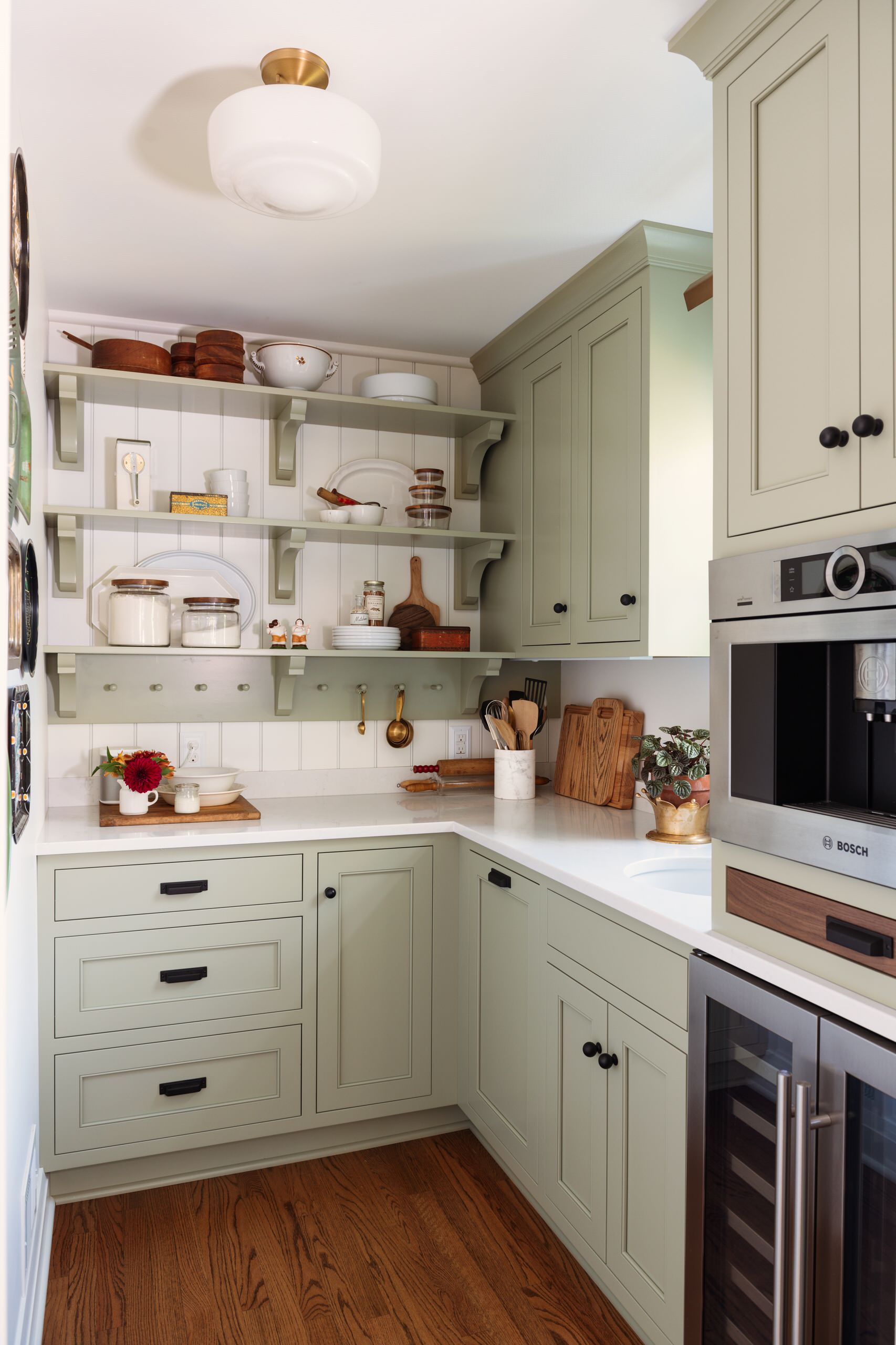 75 Beige Kitchen with Green Cabinets Ideas Youll Love - June, 2024 | Houzz