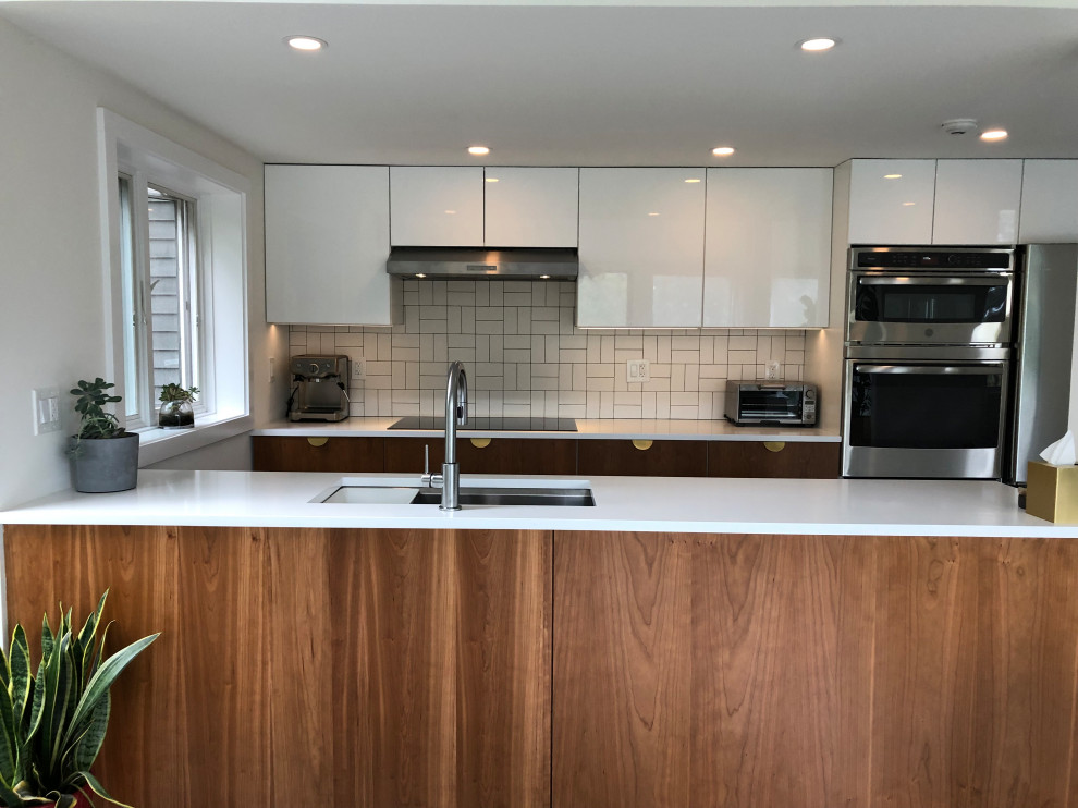 Modern Two-Tone IKEA Kitchen - Contemporary - Kitchen - Other - by ...