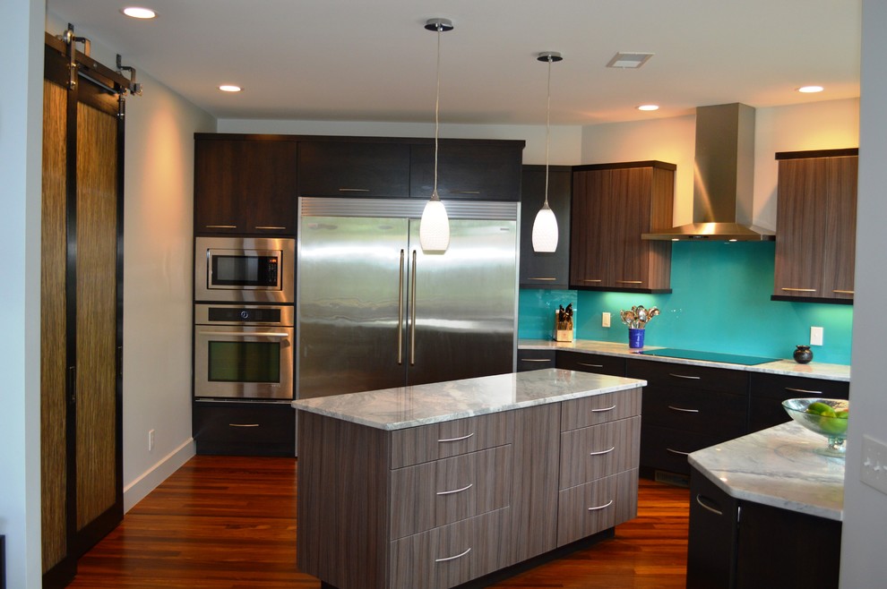 This is an example of a modern kitchen in Wilmington.