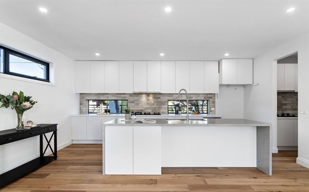 Modern White Kitchen | Mount Waverley - Contemporary - Kitchen ...