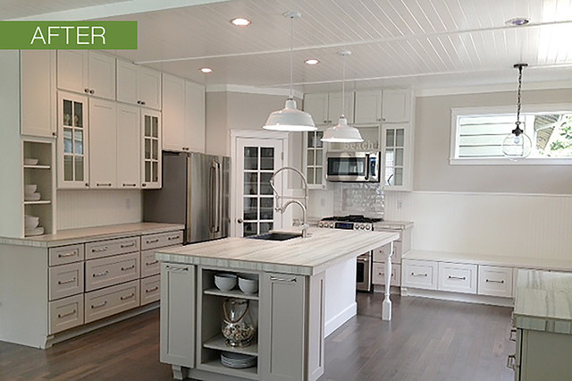 Modern White Shaker Kitchens - Modern - Kitchen - Minneapolis - by