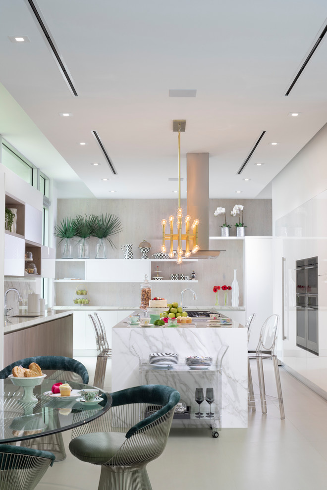 Inspiration for an eclectic kitchen remodel in Miami