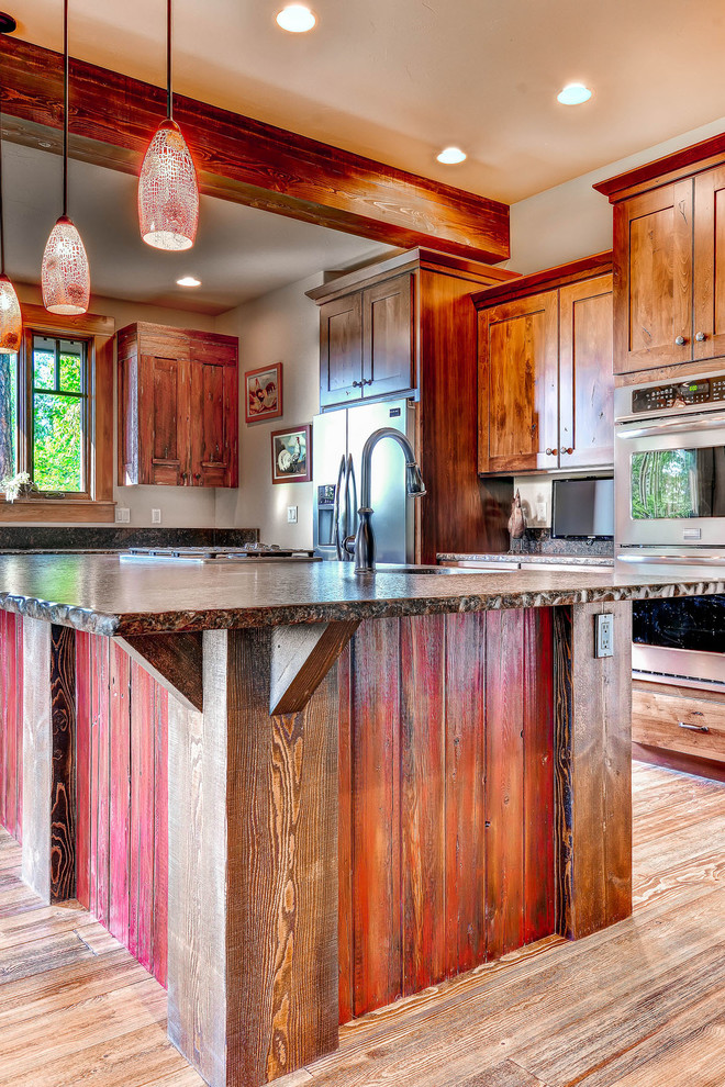 Photo of a rustic kitchen in Other.