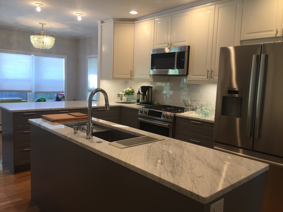 Montclair Bodbyn Gray & White IKEA Kitchen Contemporary Kitchen