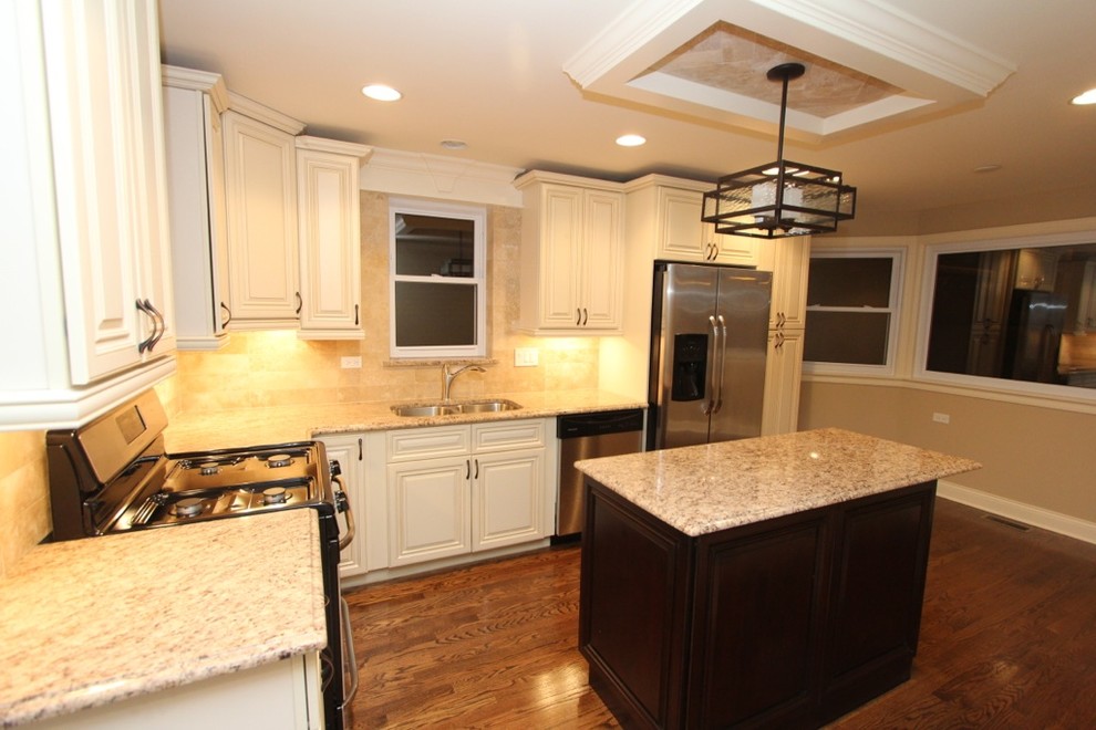 Montclare Rehab - Transitional - Kitchen - Chicago - by ... Montclare Rehab - Transitional - Kitchen - Chicago - by ... on Clare View Beige Outdoor Living Room id=94165