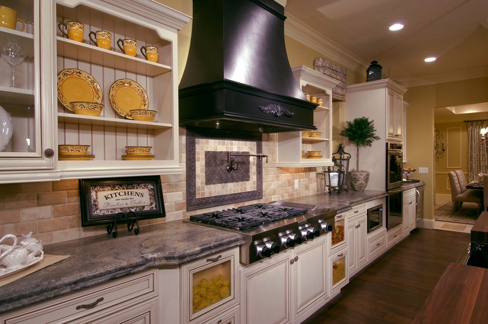 This is an example of a mediterranean kitchen in Denver.