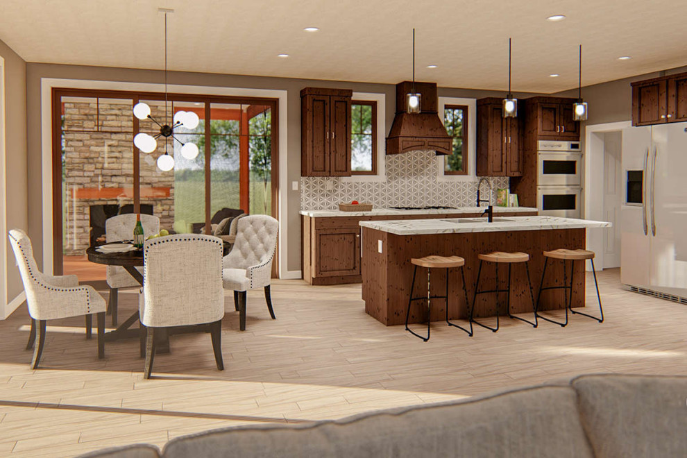 Mountain House Plan 963 00352 Rustic Kitchen Atlanta By America