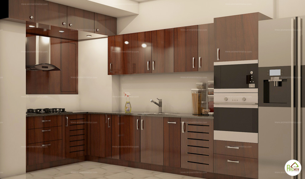 Mr.Bala 2BHK Appartment Interior design - Indian - Kitchen - Chennai