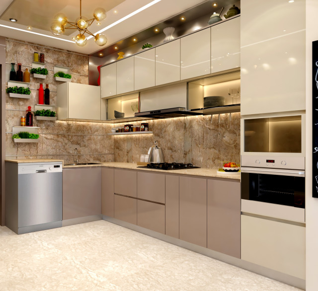 Mr Sunny Roy S Luxury Modern Kitchen Kolkata West Bengal Cdi Modern Kitchen Kolkata By Custom Design Interiors Pvt Ltd Houzz