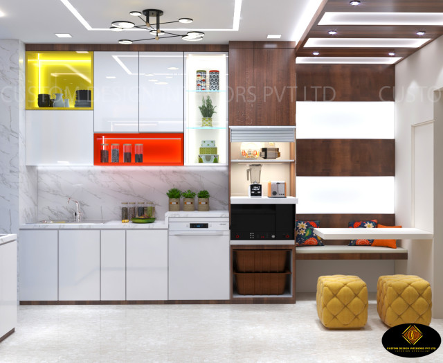 Mrs. Priya Dutta's Luxury Modern Kitchen | Kalighat Kolkata West Bengal | Custom - Modern ...