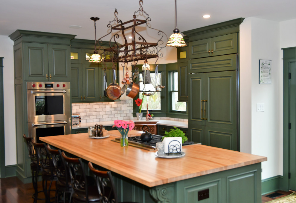 Mt. Laurel Gaelic Style Kitchen and Family Room Remodel Transitional