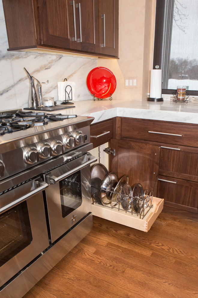 Mt. Prospect Kitchen Addition with Walnut Transitional