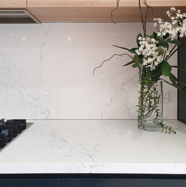 Mt Waverley Modern Kitchen Melbourne by Blackburn Bathrooms and