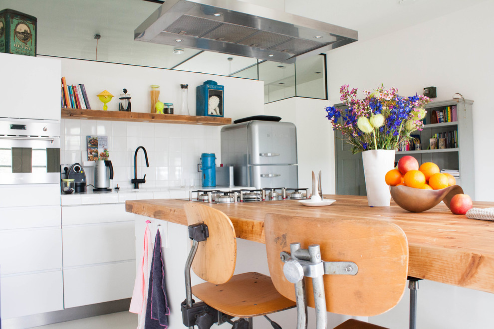 Inspiration for an eclectic kitchen remodel in Amsterdam