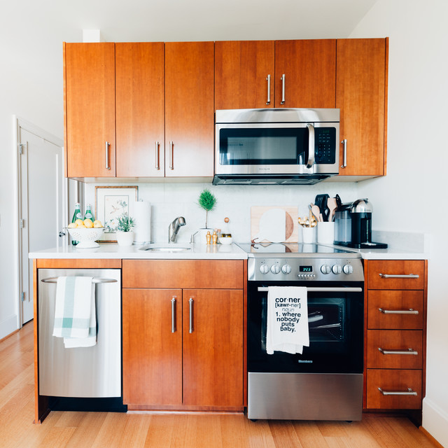 My Houzz BudgetFriendly Style for a Downtown D.C. Studio Eclectic