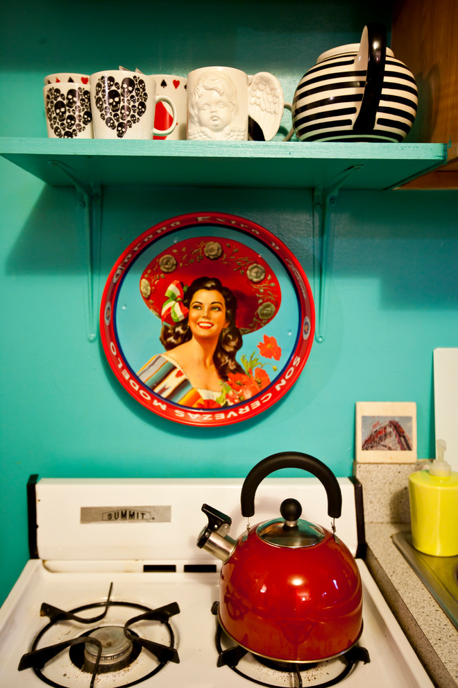 Eclectic kitchen photo in New York