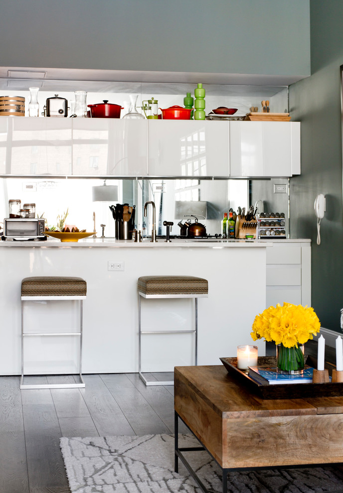 Inspiration for an eclectic kitchen remodel in New York