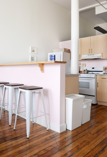 My Houzz Pretty Pinks And Neutrals In A Boho Chic Loft Apartment Houzz Uk