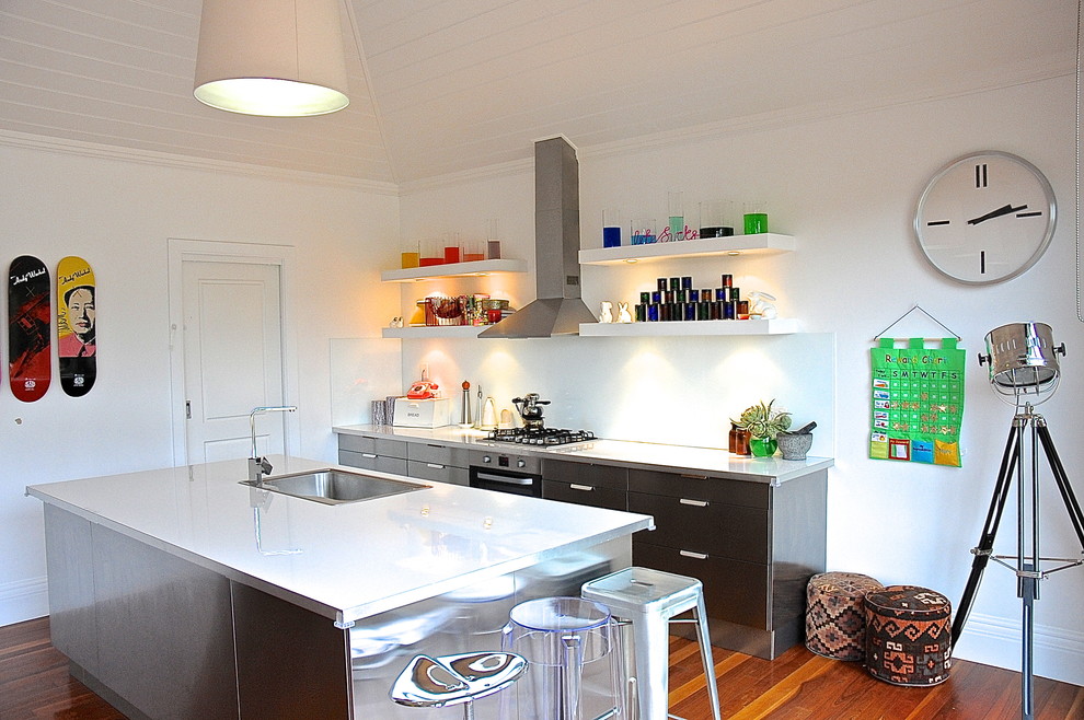 This is an example of an eclectic kitchen in Adelaide.
