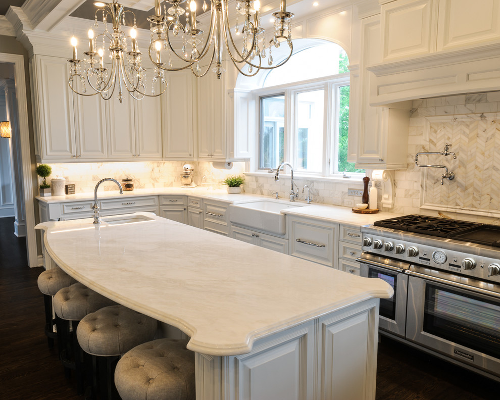 Mystery White Countertops Traditional Kitchen Other by Oceana