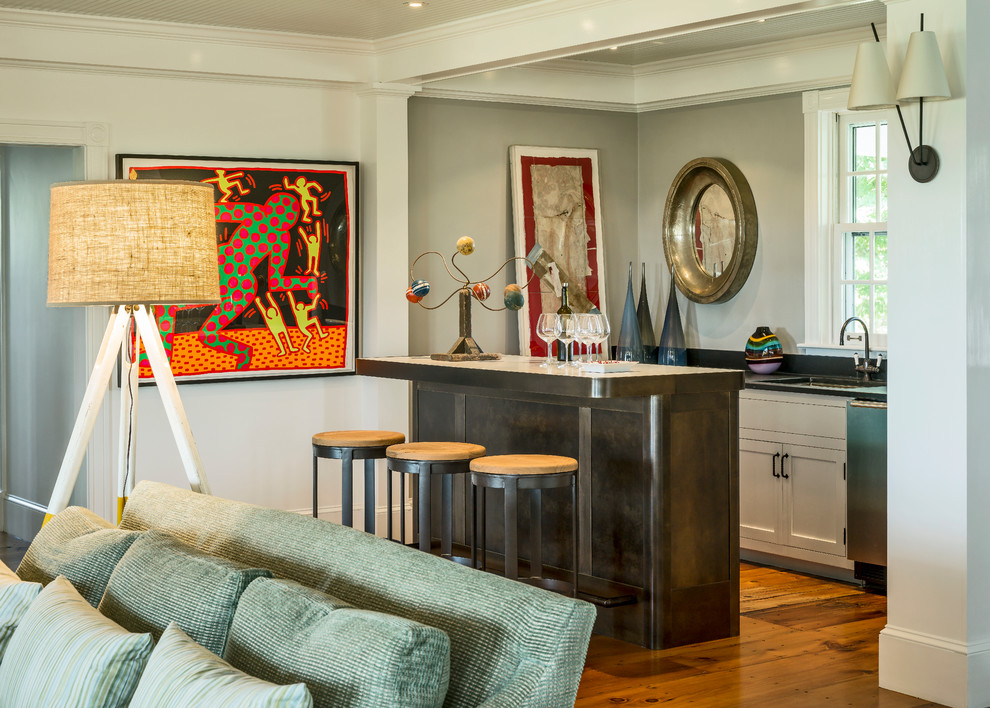 Kitchen - coastal kitchen idea in New York